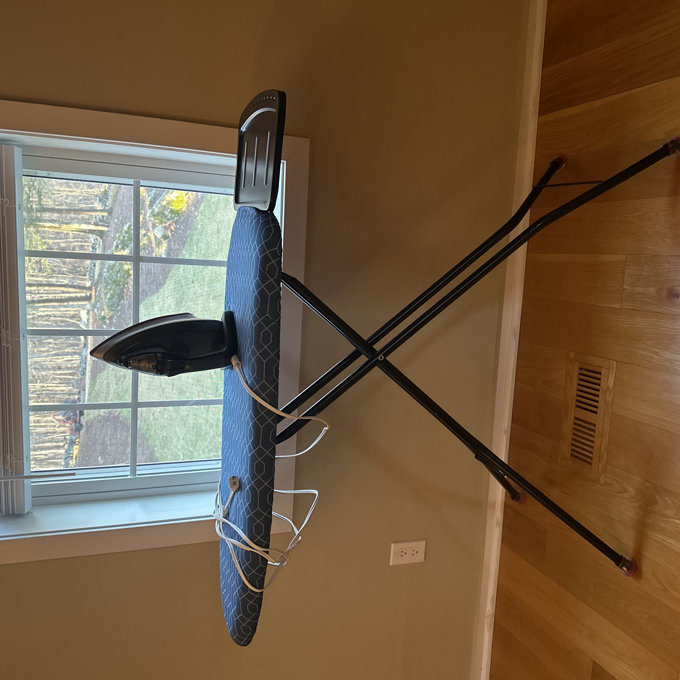 IMPIAR Metal Ironing Board with Iron Rest Heat Resistant Covers